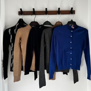 BUNDLE - 5 wool sweaters from Ralph Lauren, Tahari, Anne Klein